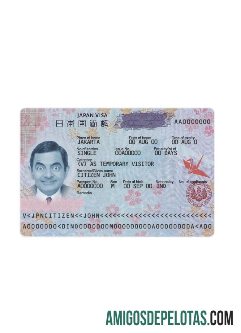 Visto de viagem para o Japão novo baixar para verificação